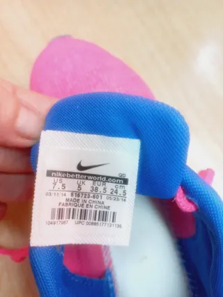Deportivas Nike Mujer Rosa y Azul