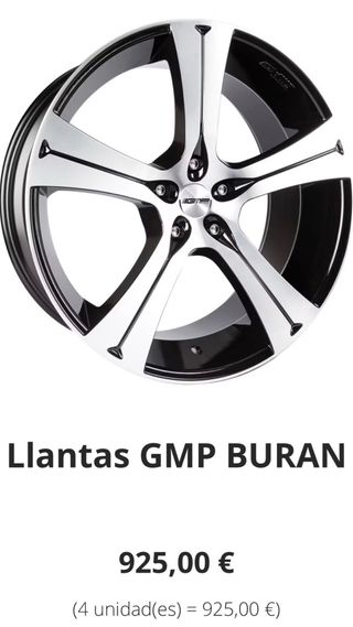 Llantas GMP ITALY BURAN 17' 5x110 BlackDiamond