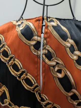 Abito Zara Stampa Foulard Catene