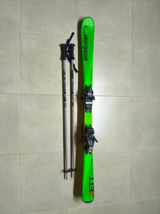 Conjunto esquí y palos niño