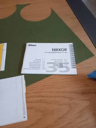 Objetivo Nikon AF-S DX Nikkor 35mm f/1.8G