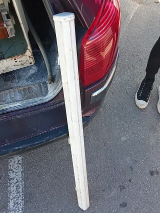 Poste de aluminio blanco para maya hercules