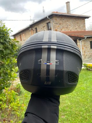 Casco Astone Negro con Visera Transparente