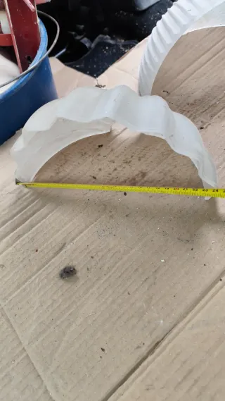 Tulipas de lámpara antiguas de cristal