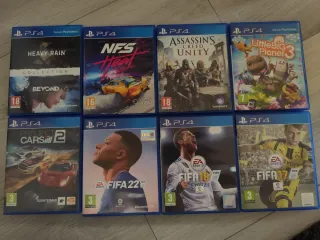 PS4 Juegos: Heavy Rain, NFS Heat, FIFA 17-22