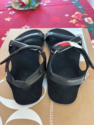 Sandalias Barefoot Negras Talla 37 zapato feroz