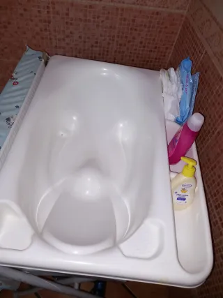 Bañera cambiador para bebé