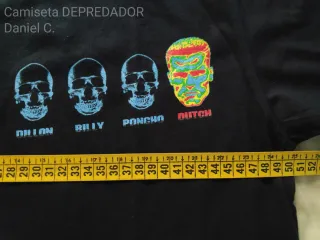 Camiseta Negra DEPREDADOR Talla M - Nueva