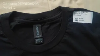 Camiseta Negra DEPREDADOR Talla M - Nueva
