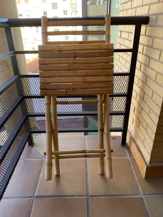 Conjunto terraza bambú