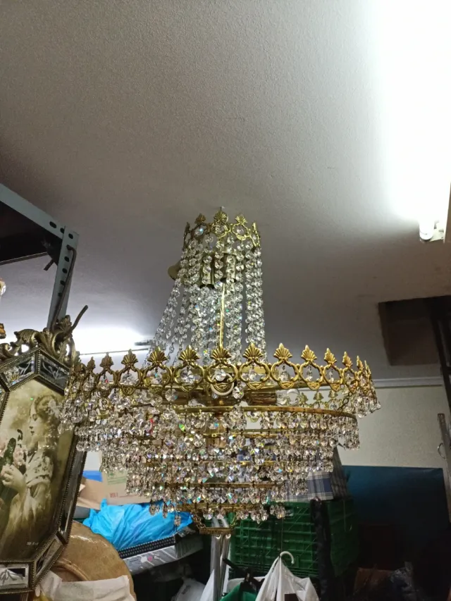 Lampada a goccia con cristalli di strass