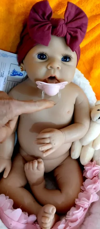 Bebé Reborn Silicona Completa 51 cm