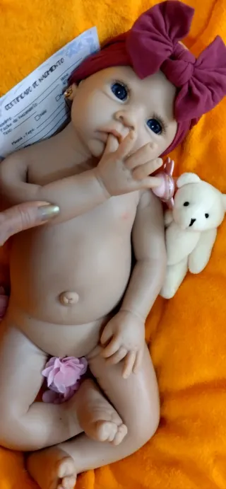 Bebé Reborn Silicona Completa 51 cm