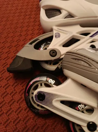 Patines Oxelo Talla 32-35 Morado/Gris