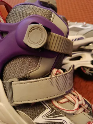 Patines Oxelo Talla 32-35 Morado/Gris