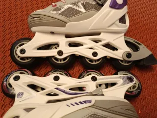 Patines Oxelo Talla 32-35 Morado/Gris