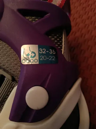 Patines Oxelo Talla 32-35 Morado/Gris