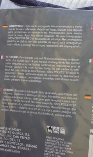 Disfraz Soldado Espacial GUIRCA Talla M/L