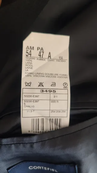 Traje Cortefiel Gris Oscuro