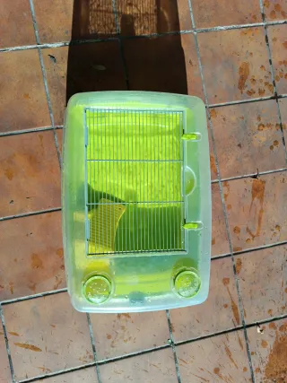 Acuario Tortuga Transparente y Verde