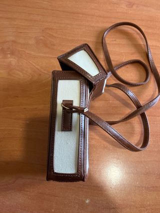 Bolso pequeño Teresa beige y marrón