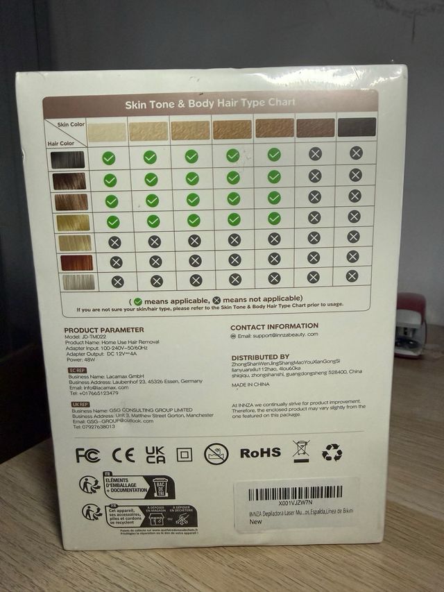 Depiladora IPL INNZA Nueva