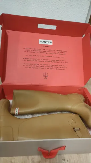 Botas de agua Hunter Talla 37 Beige