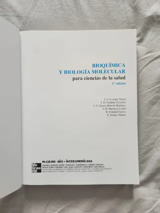 BIOQUIMICA Y BIOLOGIA MOLECULAR EN C.C. DE LA S...