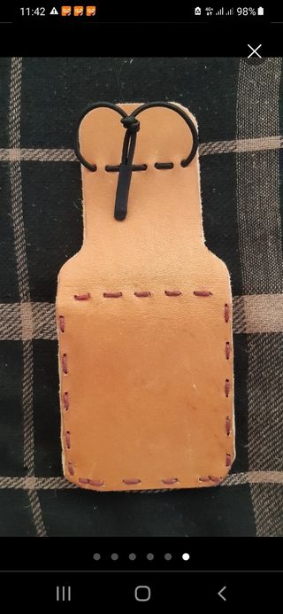 Cartera pitillera cuero