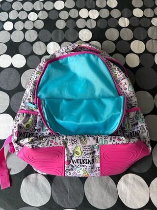 Mochila y estuche con estampado divertido