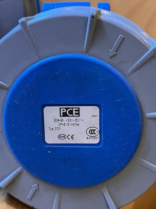 Fichas CE 63A Monofasico