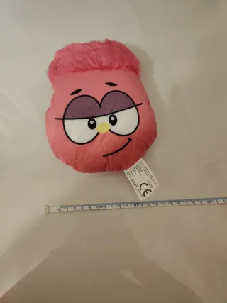 Pupazzo peluche emoji rosa