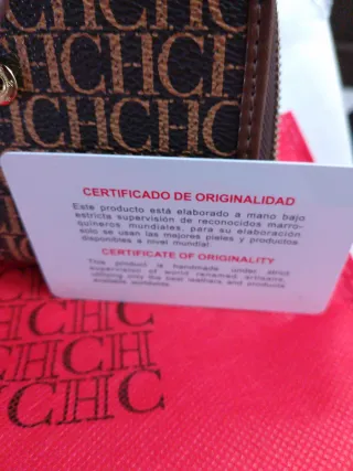 Billetera Carolina Herrera CH monograma