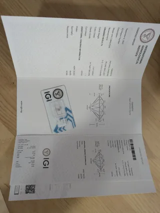 Diamante Natural 0.57 Ct Certificado IGI