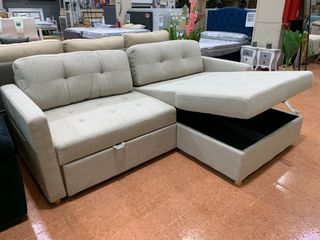 Sofá Cama Beige con Arcón 220cm