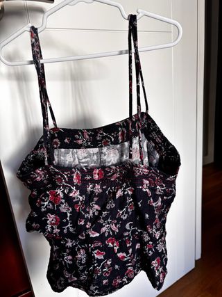 Zara Top Volantes Estampado Flores XS