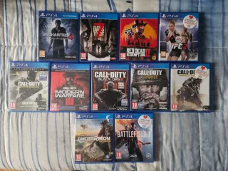 Pack 10 Juegos PS4 (Uncharted, Call of Duty, etc.)