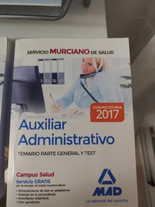 Libros Oposiciones Auxiliar Administrativo MAD