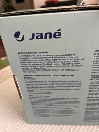 Mochila Portabebé Jané Dual 3 posiciones