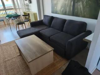 Mesa de centro elevable madera