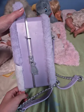 Mochila Peluche Gato Lila