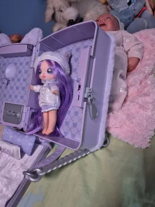 Mochila Peluche Gato Lila