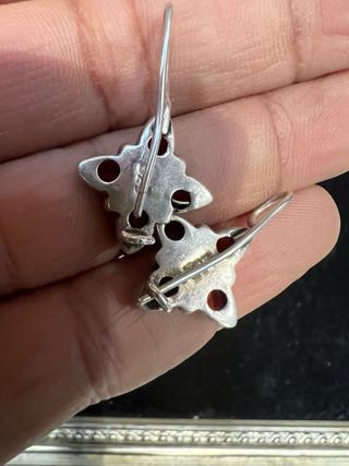 Set Gioielli in Argento 925 con Granato Farfalla