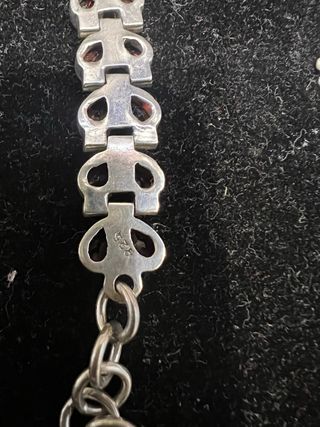 Set Gioielli in Argento 925 con Granato Farfalla