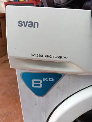 Lavadora Svan SVL850D 8KG 1200RPM. Avería en placa