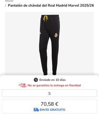 Conjunto Real Madrid Marvel Adidas