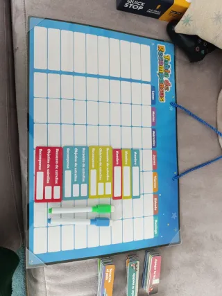 Tabla para coger hábitos y recompensas imantada