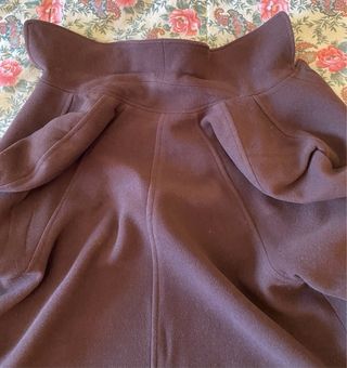 Cappotto lana vergine rasata marrone
