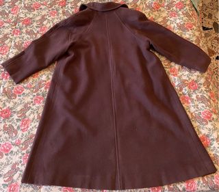 Cappotto lana vergine rasata marrone