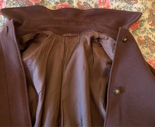 Cappotto lana vergine rasata marrone